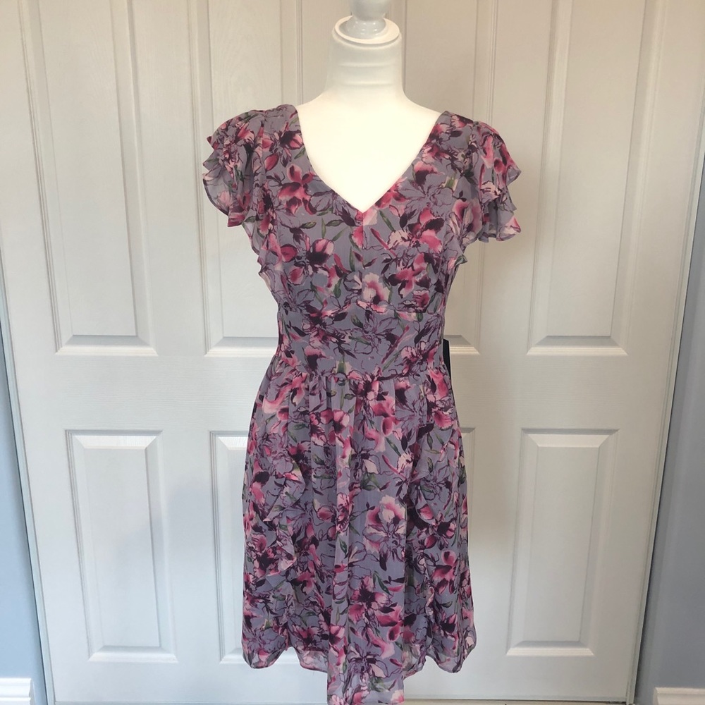 Express flower print dress